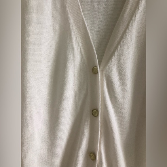 Cream Cardigan Size Large by 7th Avenue - NWT - Picture 4 of 7